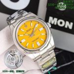 Clean Factory Rolex Oyster Perpetual 3230 Yellow Face Watch 41mm